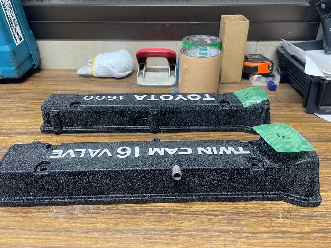 AE86 黒結晶塗装　ヘッドカバー　③