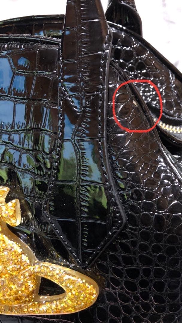 d*9様 Vivienne Westwood クロコダイル風　ハンドバッグ