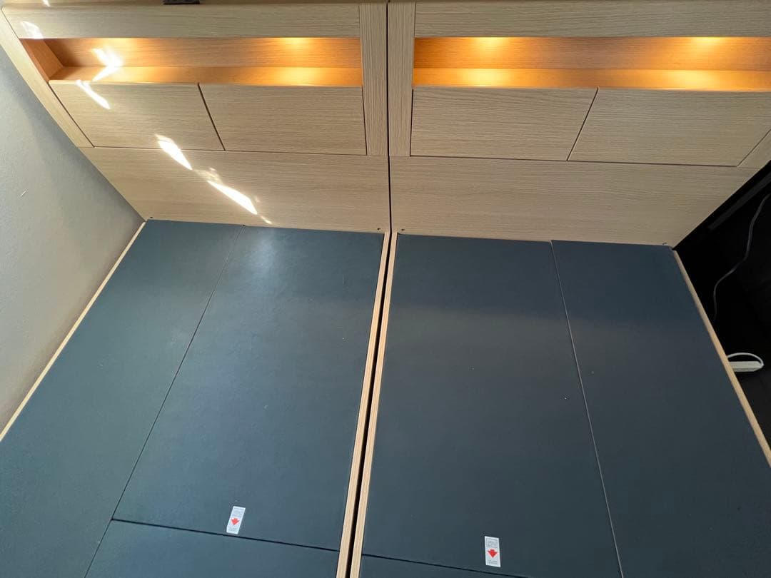 ニトリ　シングルベッドフレーム 引き出し収納付き 2つセット　引き取り限定