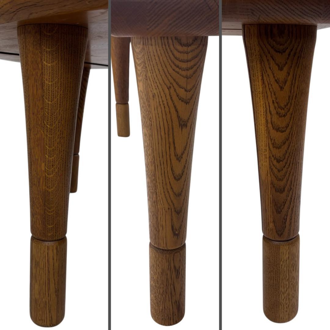 葉山ガーデン 半円型 木製 ローテーブル 1300W ちゃぶ台