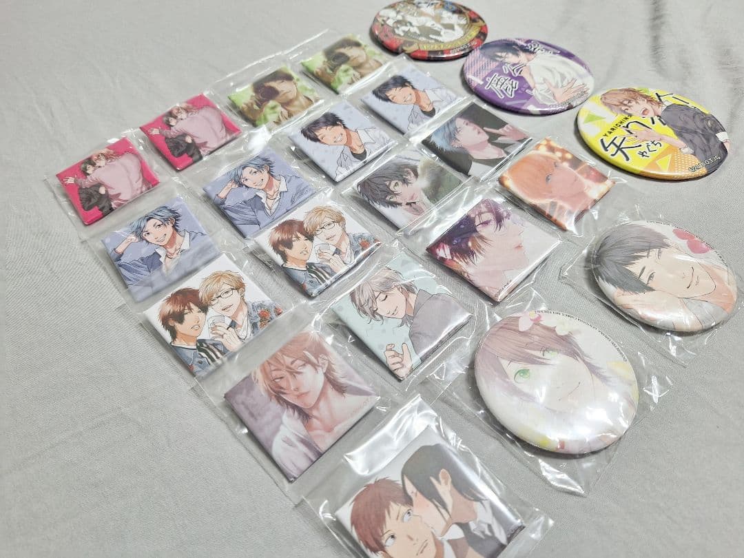 ヤリチン☆ビッチ部 缶バッジ まとめ売り おげれつたなか レア 個展 BL