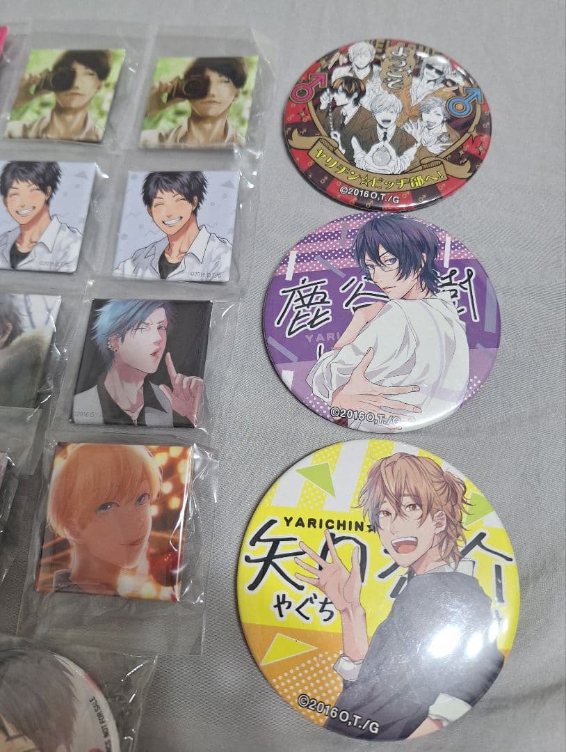 ヤリチン☆ビッチ部 缶バッジ まとめ売り おげれつたなか レア 個展 BL