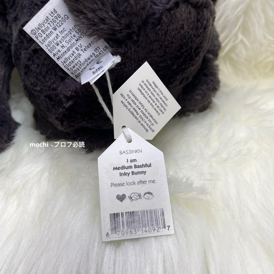  Medium Bashful Inky Bunny 黒 うさぎ