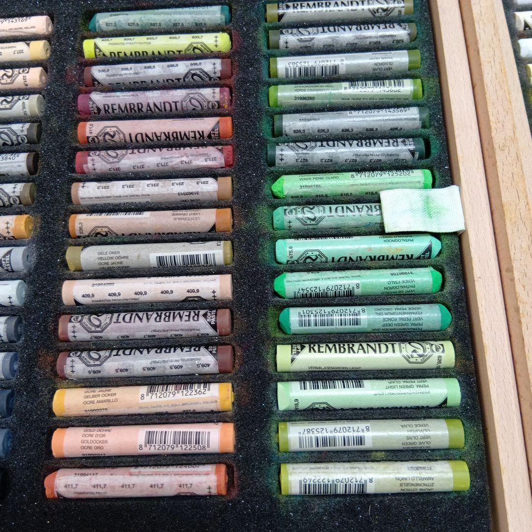 レンブラント　ソフトパステル　９０本　木箱　ロイヤルターレンス社