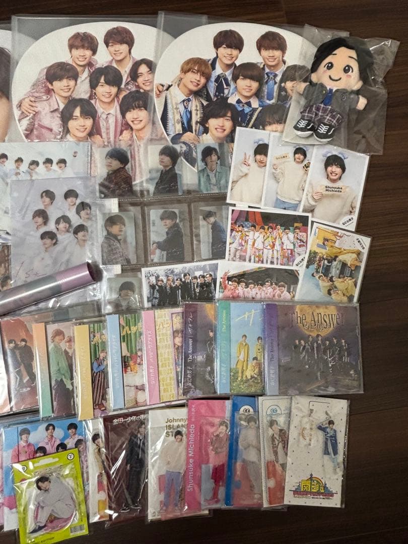 なにわ男子　道枝駿佑　アクスタ　うちわ　ちびぬい　cd まとめ売り