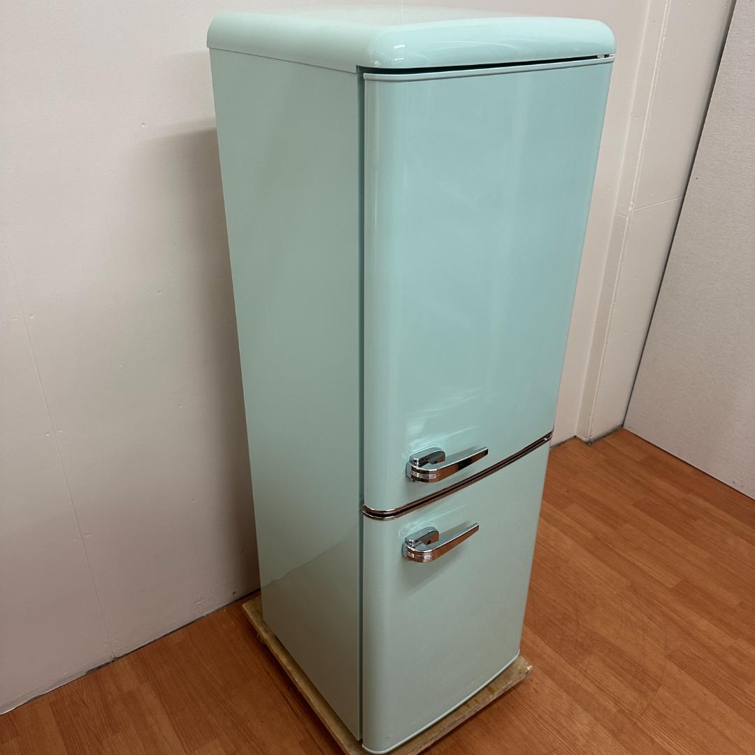 アイリスオーヤマ 2ドア冷蔵庫 2022年製 130L レトロ J09-02