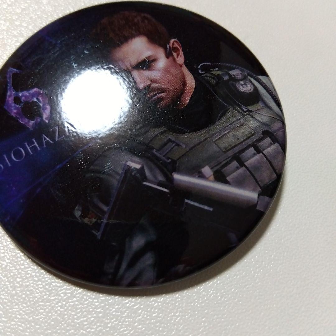 【バイオハザード】クリス パセラ カプコンバー 特典 缶バッジ