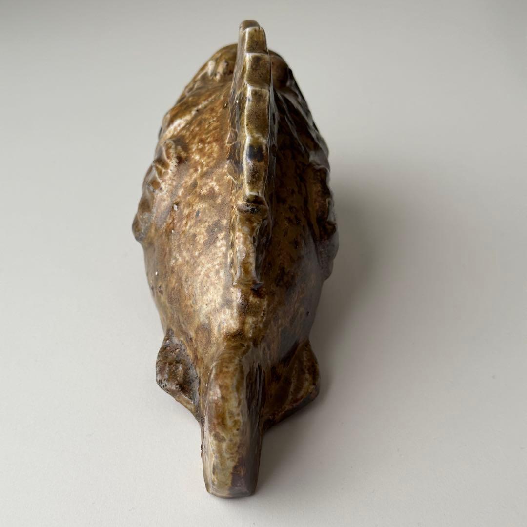 鷹取閑山 備前 花器 魚 掛花入