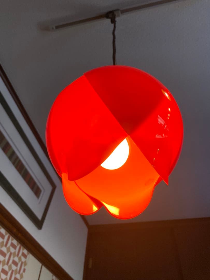レトロ　チューリップ　ペンダントライト