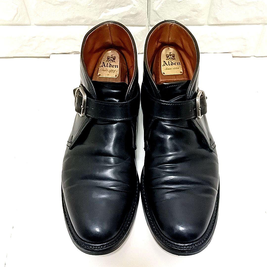 【コードバン素材★US9.5】Alden オールデン　ジョージブーツ　ブラック