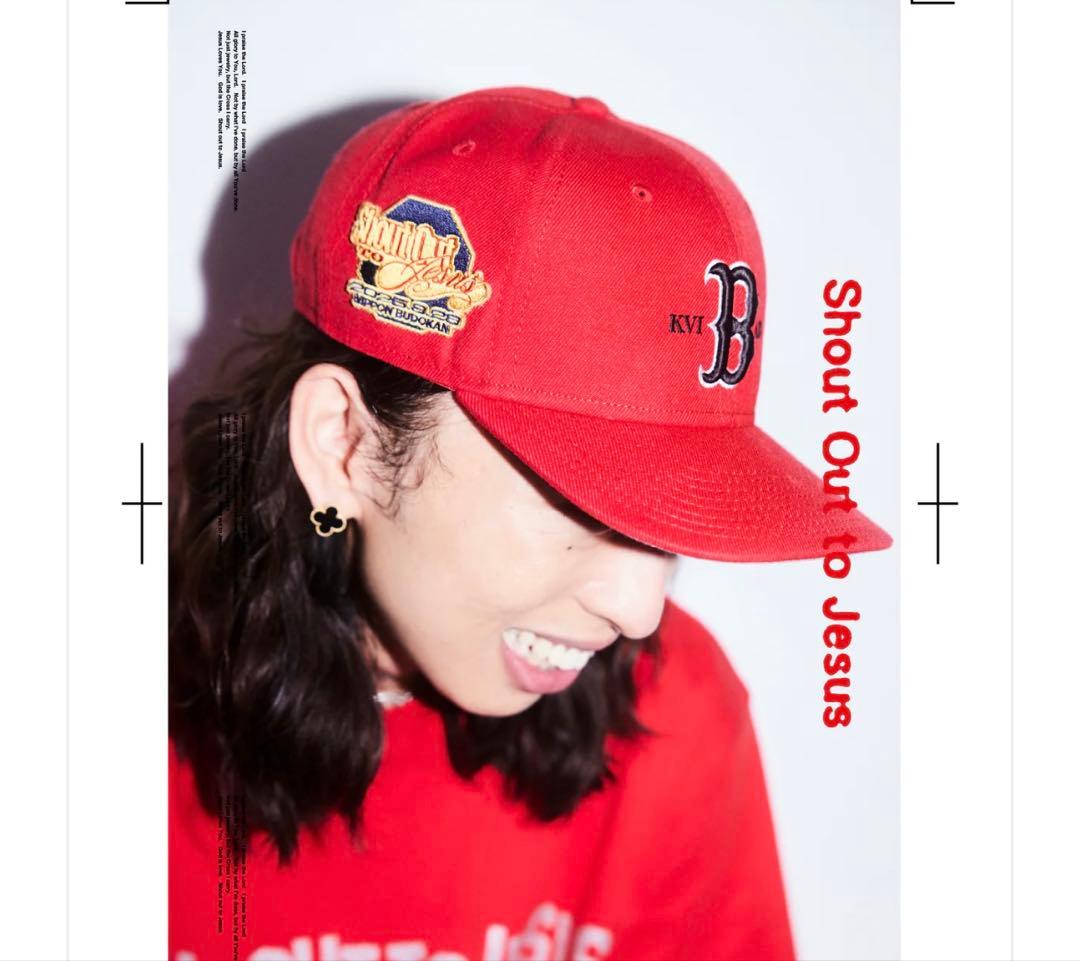 kvi baba ベースボールキャップ レッド