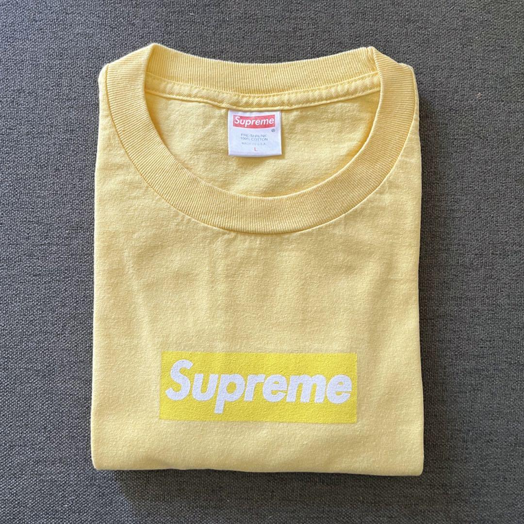 Lサイズ Supreme Yellow Tonal Box Logo 1999