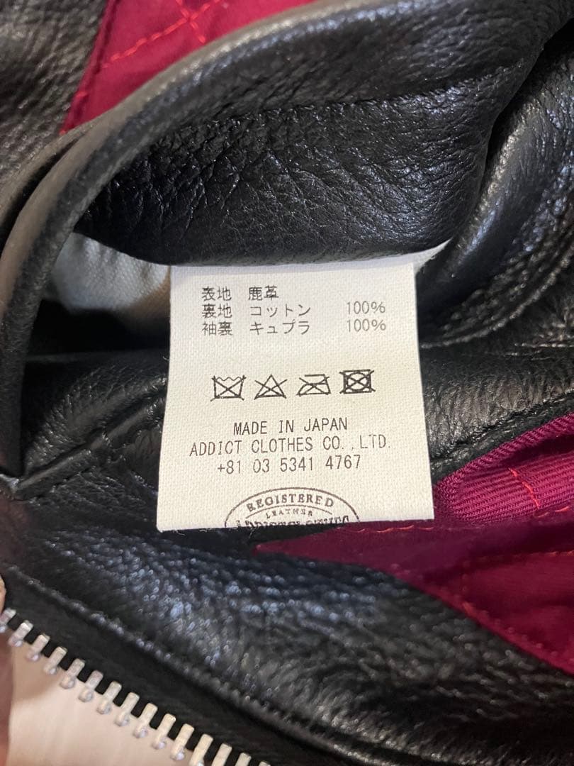 ADDICT CLOTHES アディクトクローズAD-01ディアスキン　36