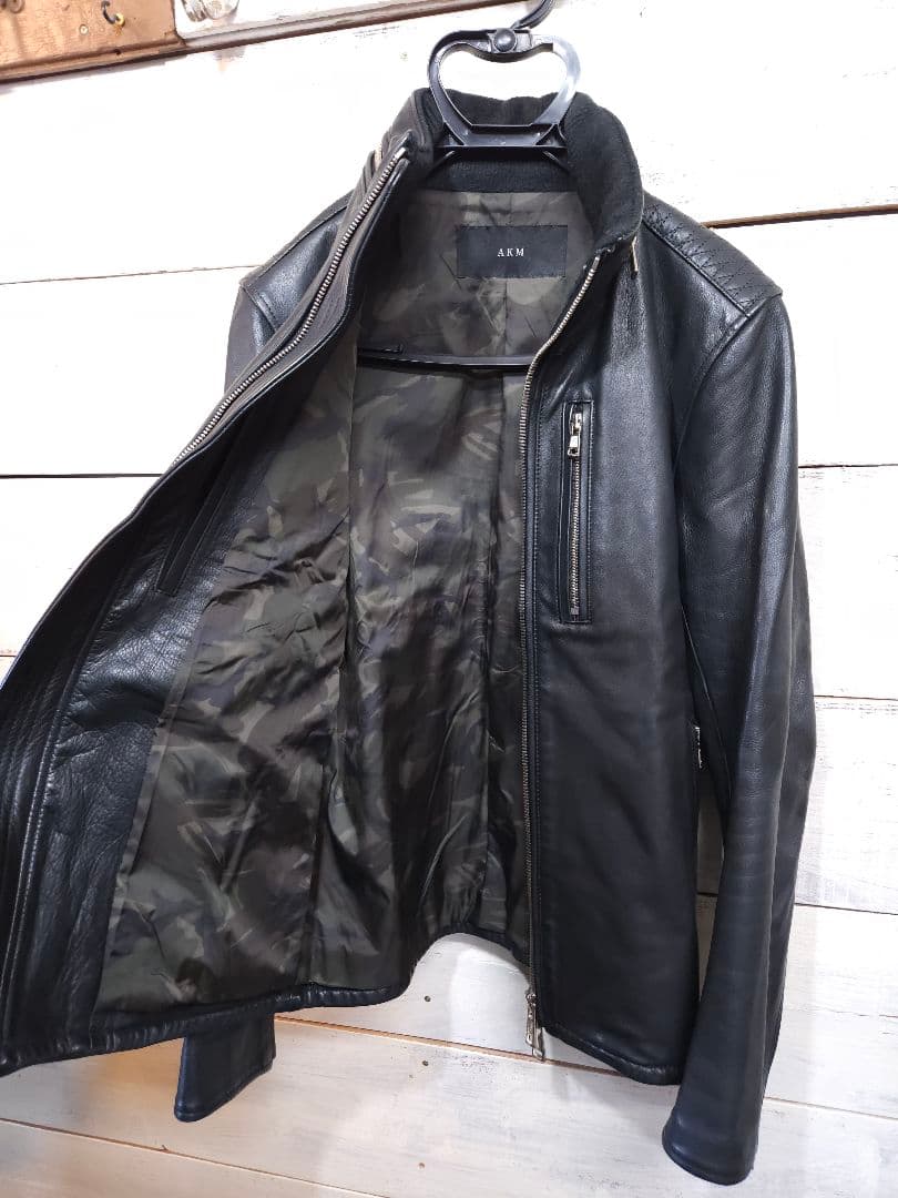 ピノキオさま専用☆AKM レザー ライダースジャケット ダイヤキルト 本革