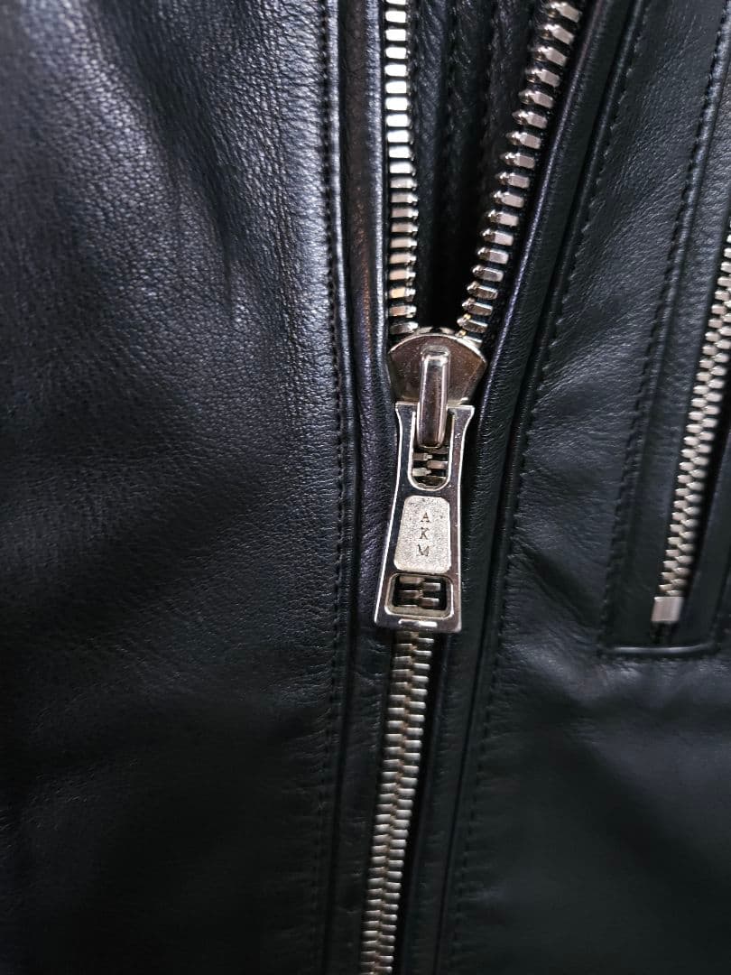 ピノキオさま専用☆AKM レザー ライダースジャケット ダイヤキルト 本革