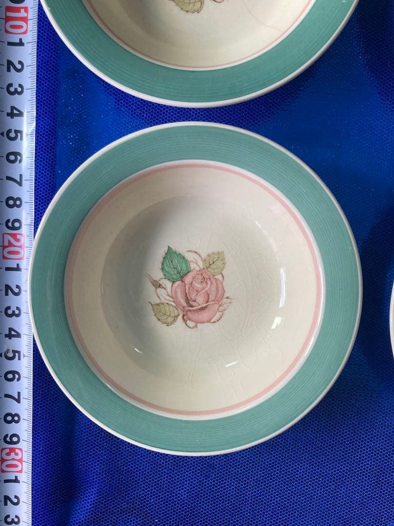 Susie Cooper スージークーパー　パトリシアローズ　グリーン　スープ皿