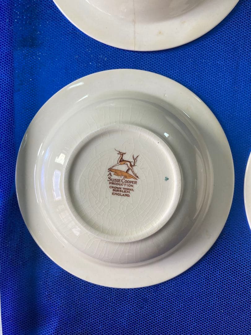 Susie Cooper スージークーパー　パトリシアローズ　グリーン　スープ皿