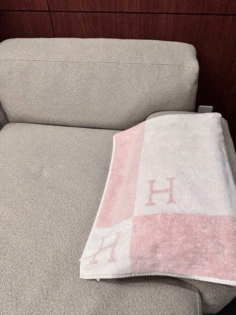 エルメス　HERMES バスタオル　アヴァロン　ピンク