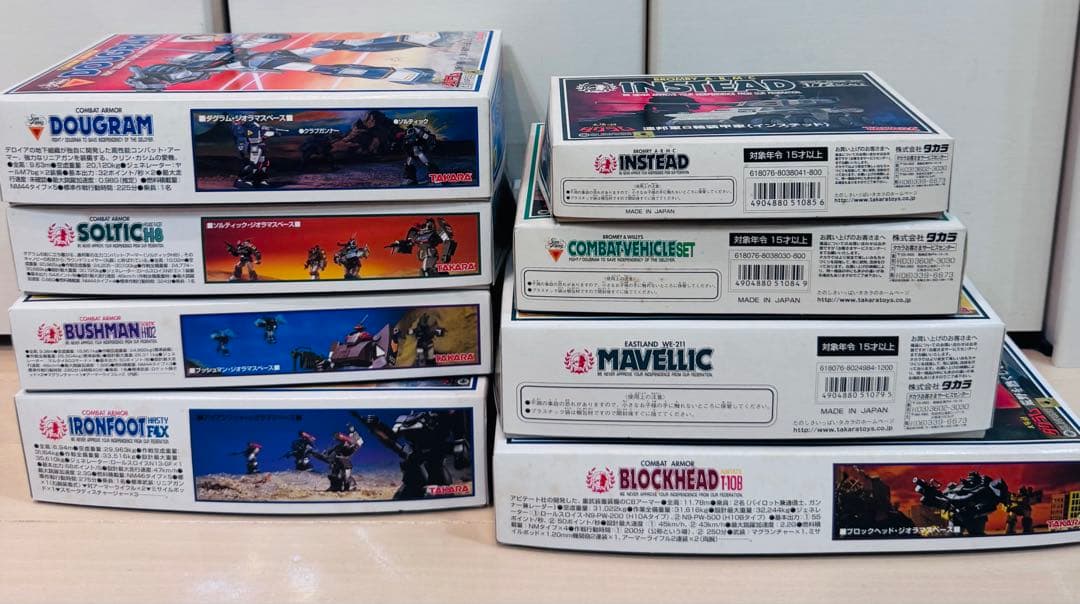 【未組立】太陽の牙　ダグラム　8体セット　1/72