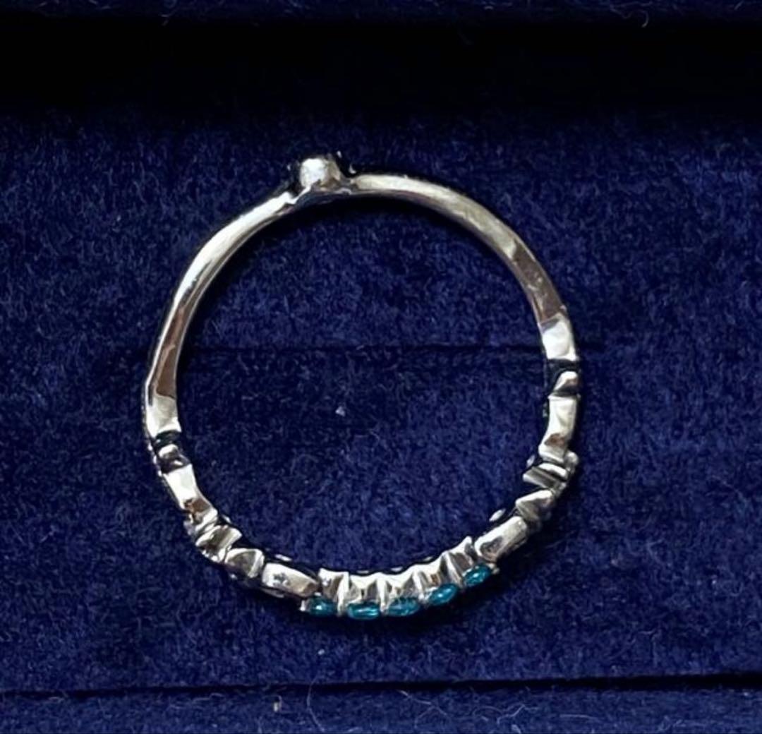 セイレーンアズーロ　パライバトルマリン　リング　プラチナ Pt エメラルド