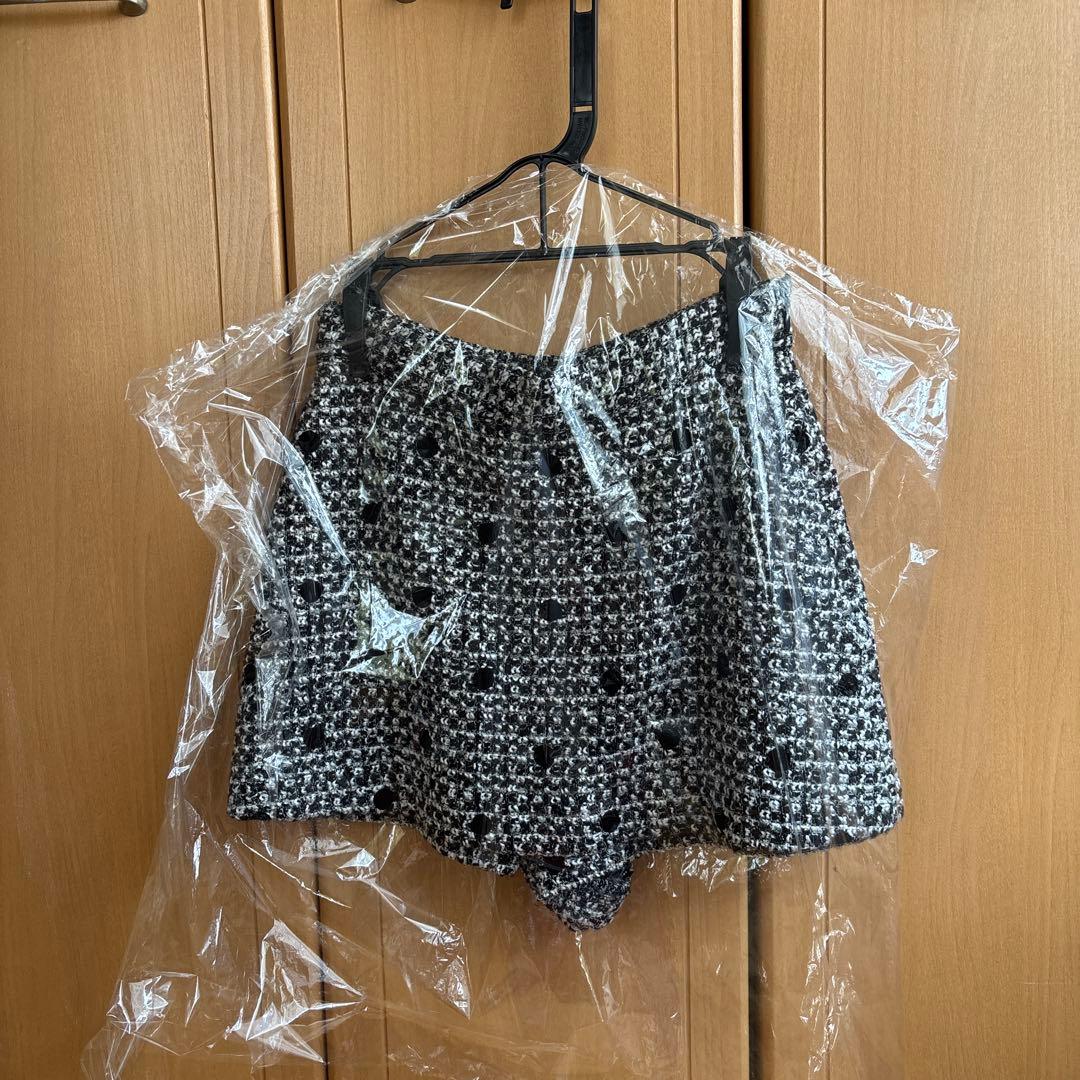 sheller ドットツイードレディキュロット シェリエ