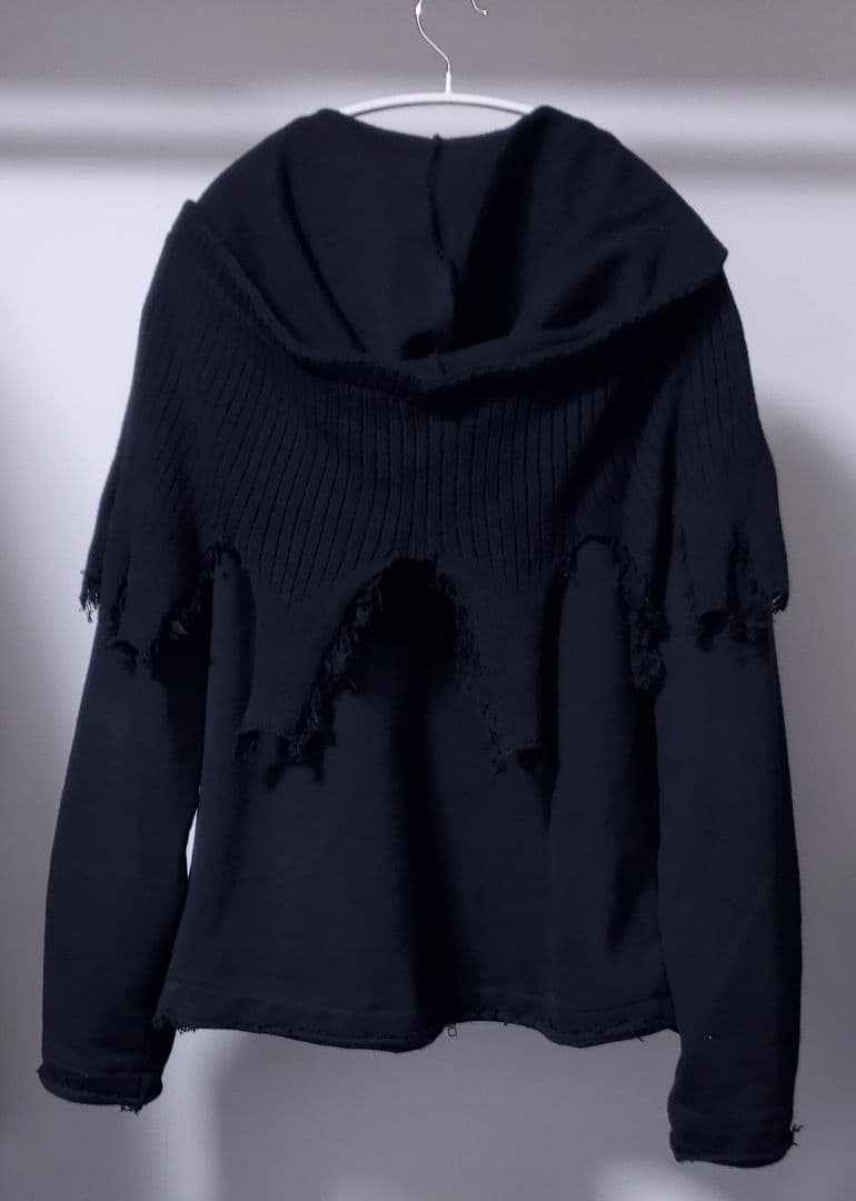 GRANCY ニットレイヤード ジップパーカー　Lサイズ