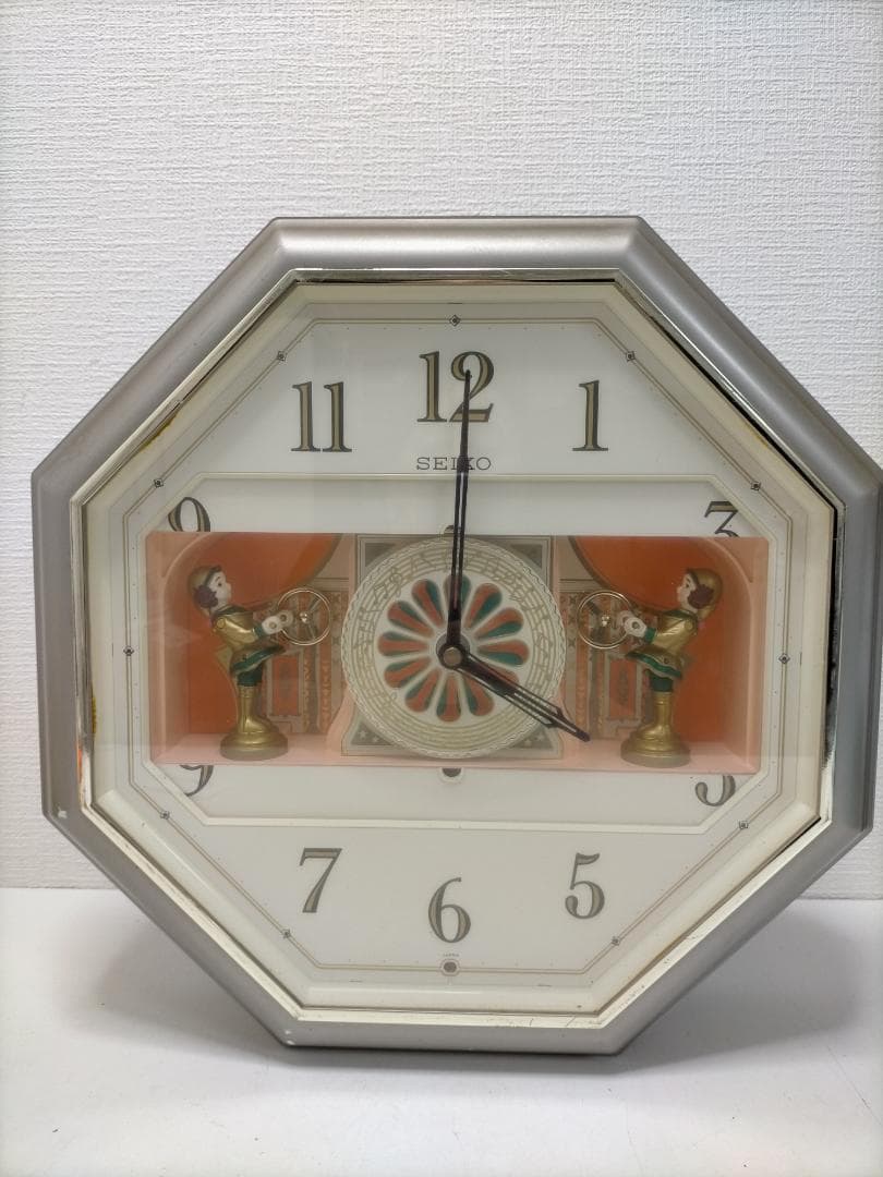 SEIKO　セイコー　からくり時計　PUPPET　シルバー　250812-1Y