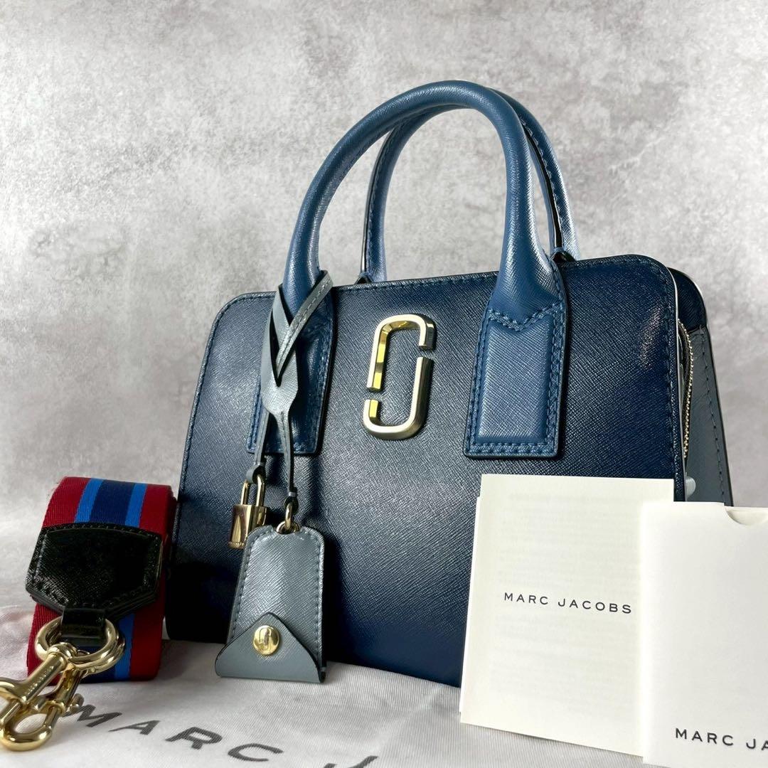 ✨極美品✨マークジェイコブス　リトル ビッグ ショット　2way レザー　ブルー