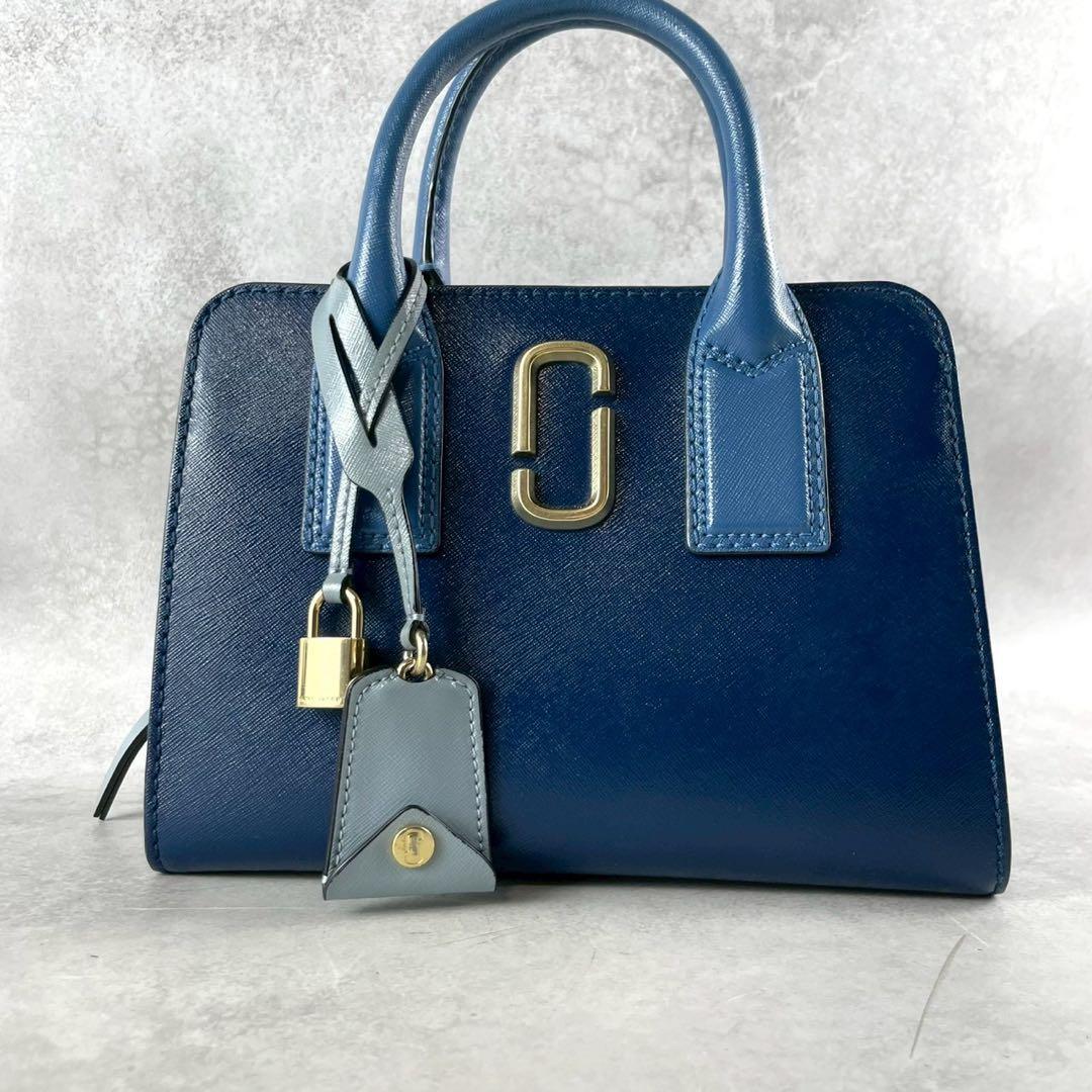 ✨極美品✨マークジェイコブス　リトル ビッグ ショット　2way レザー　ブルー