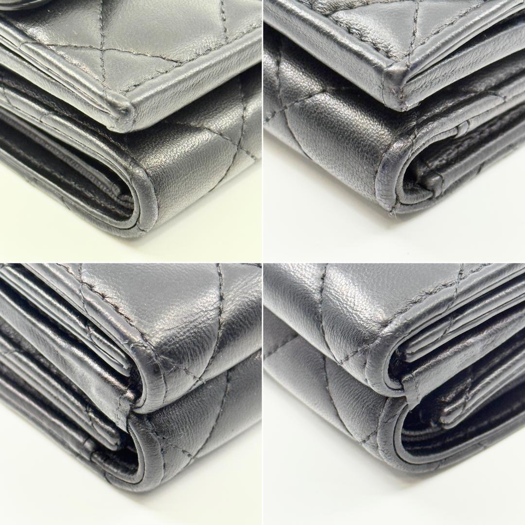 CHANEL シャネル マトラッセ 三つ折り財布