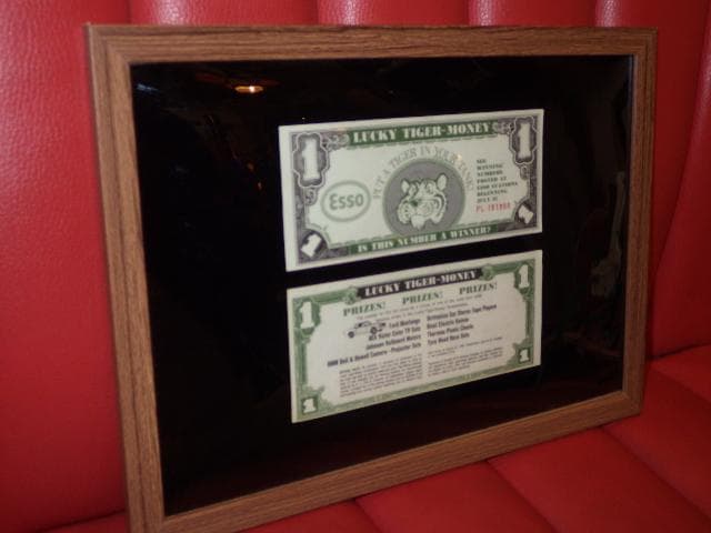 60’S★Esso★壁掛け★2★ビンテージ★エッソタイガー★ポスター★オイル