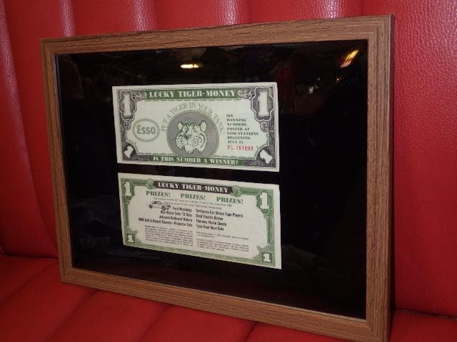 60’S★Esso★壁掛け★2★ビンテージ★エッソタイガー★ポスター★オイル