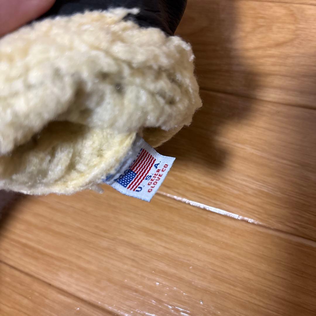 HTC フラワースタッズ　レザーグローブ　手袋　本革　美品　黒　アメリカ製