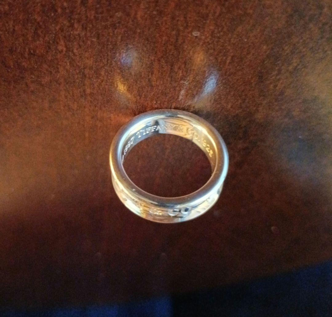 超美品 ティファニー 1837 ナローリング 13号 Tiffany シルバー