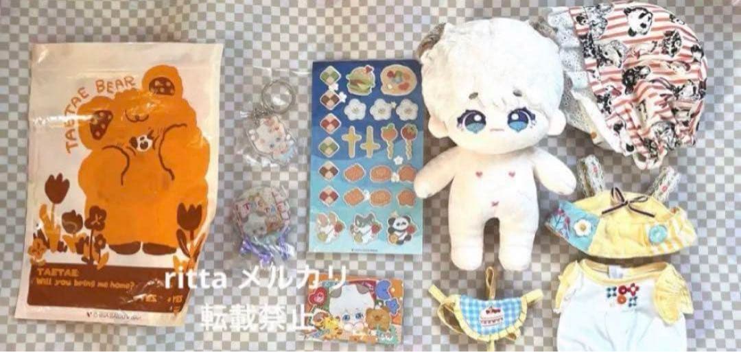 BTS バンタン テヒョンV テテ20cm ぬいぐるみ　洋服セット