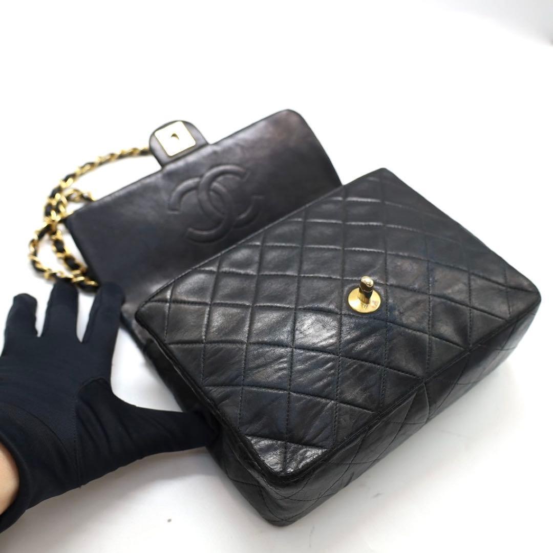 【美品❗✨】シャネル マトラッセ シングルフラップ ショルダーバッグ　ターン