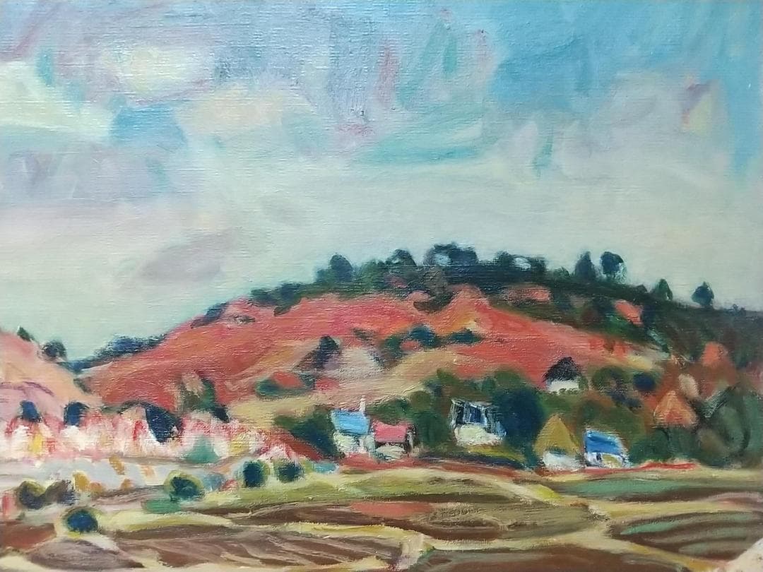 油絵 絵画「田園」P10