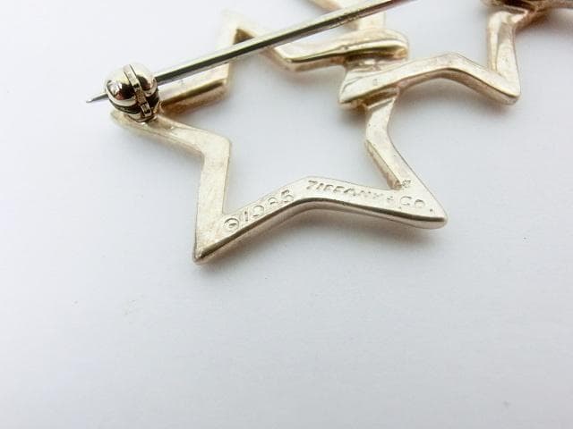 ティファニー ブローチ トリプルスター SV925 3星