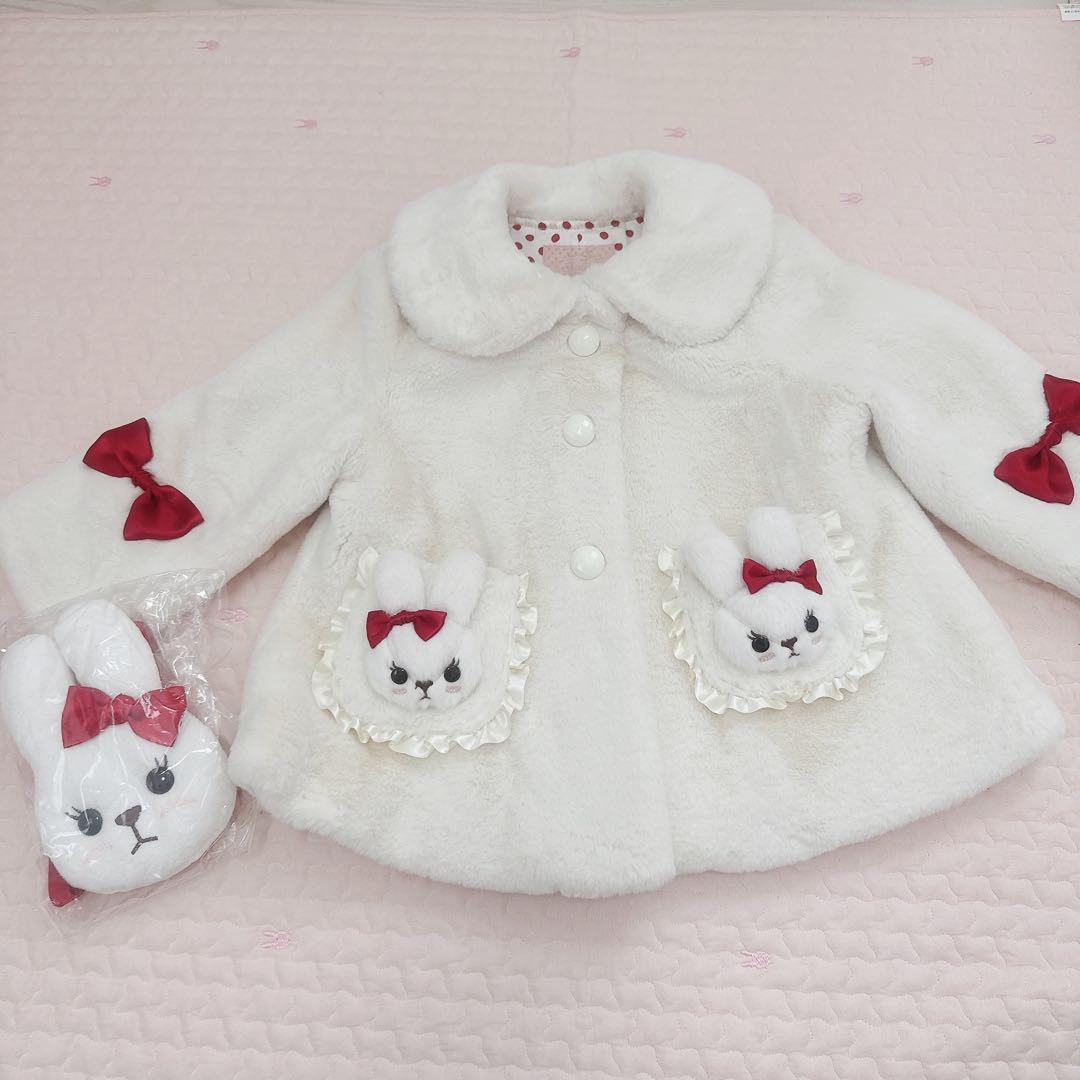 シャーリーテンプル うさぎワンピースコート ポシェット