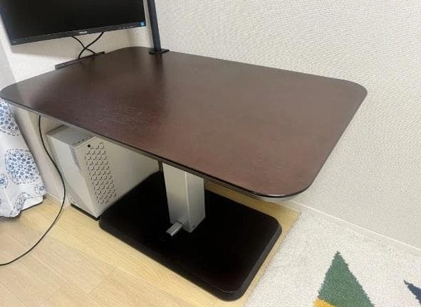 ニトリ　昇降式ダイニングテーブル　コラボ120DT　DBR