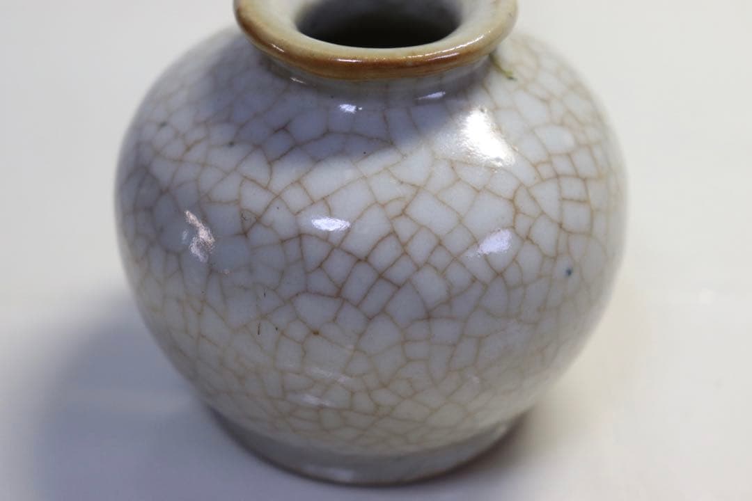 中国　清時代　哥釉水丞　アンティーク　送料込み1123