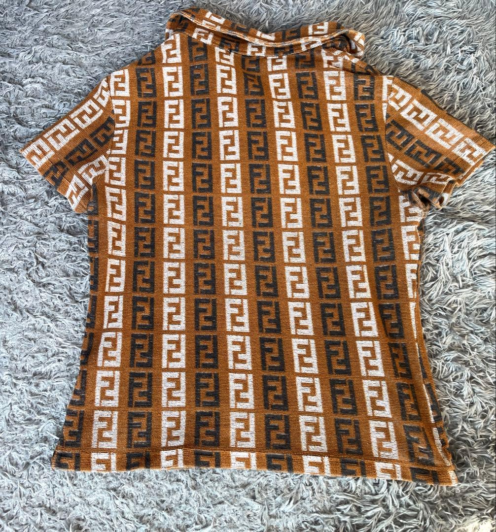 激レア　正規品Fendi 　総ロゴ　ズッカ　エスニックコア　ポロシャツ　S相当