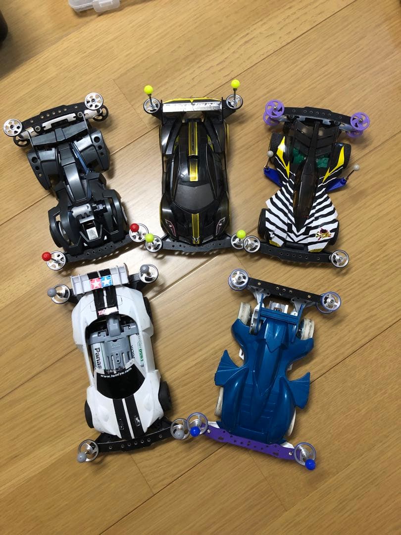 フホマノ　ミニ四駆 引退セット車両5台とパーツ・工具収納セット