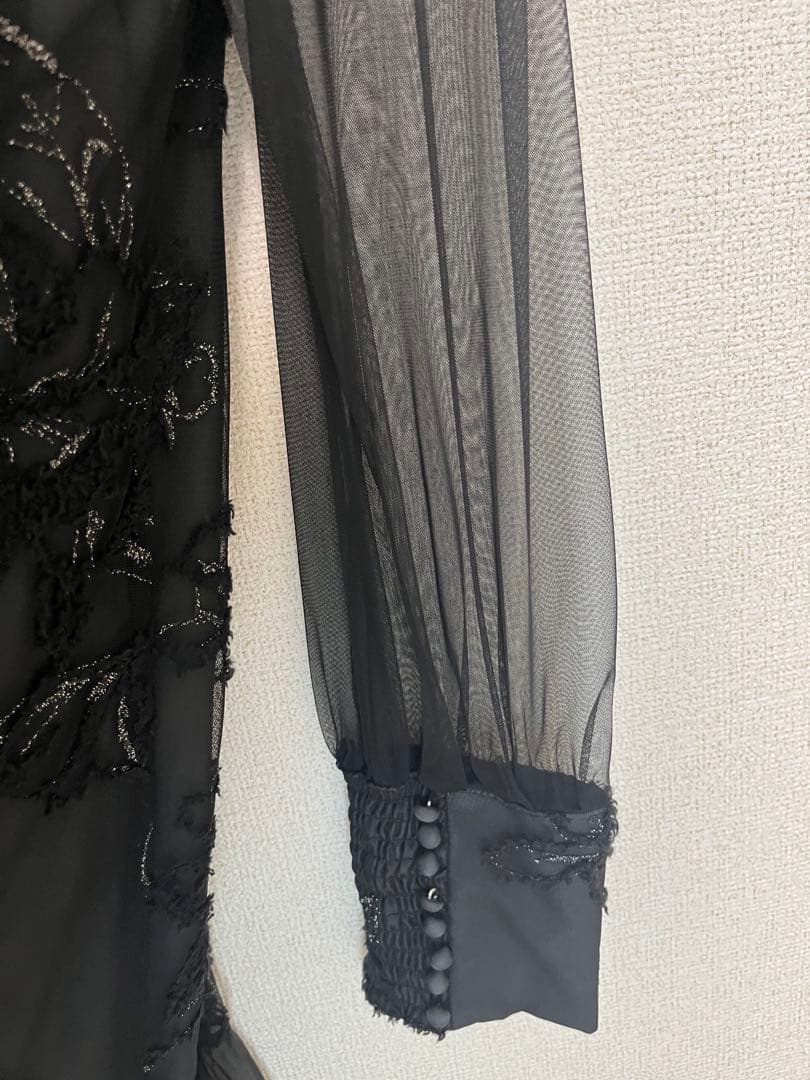 niana フェザーフラワーチュールドレス