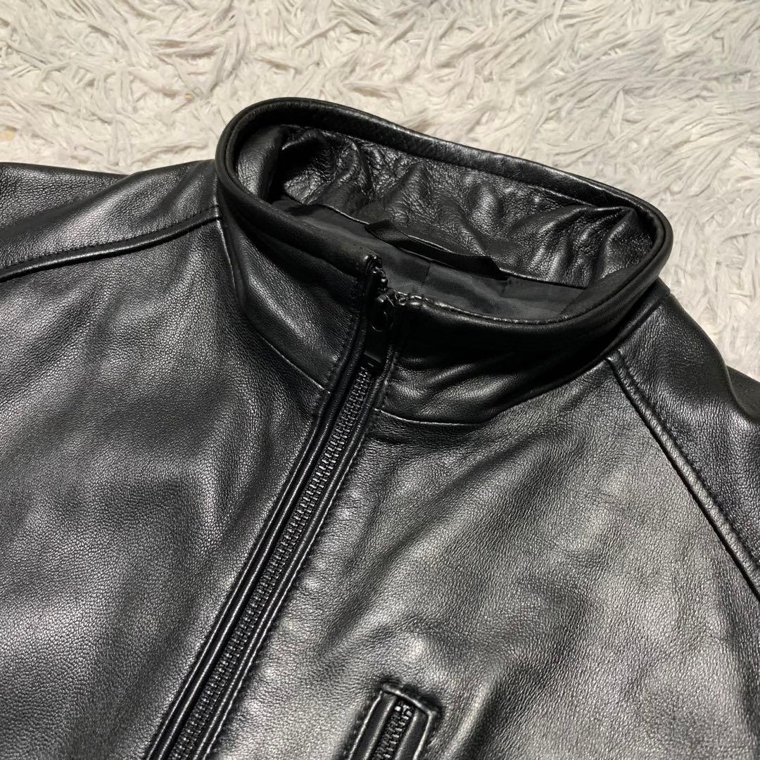 極美品 L MEN'S BIGI メンズビギ レザージャケット ラムレザー