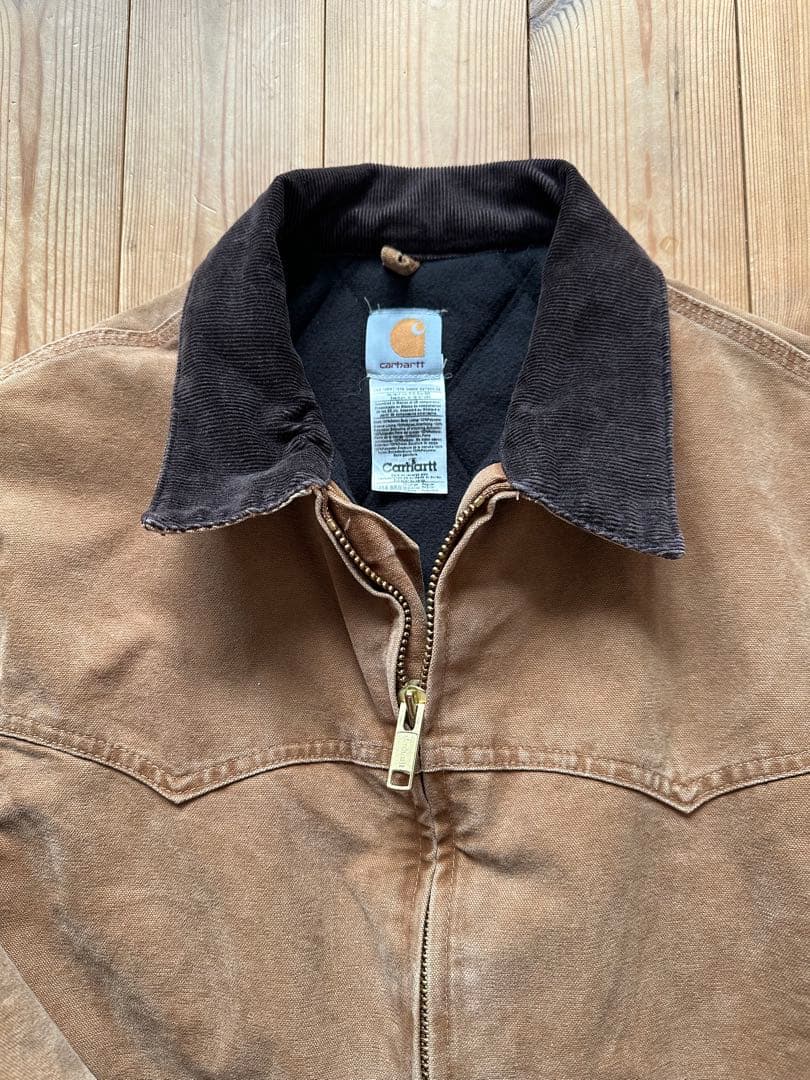 【極上フェード】00s カーハート サンタフェジャケット ブラウン XL 中綿