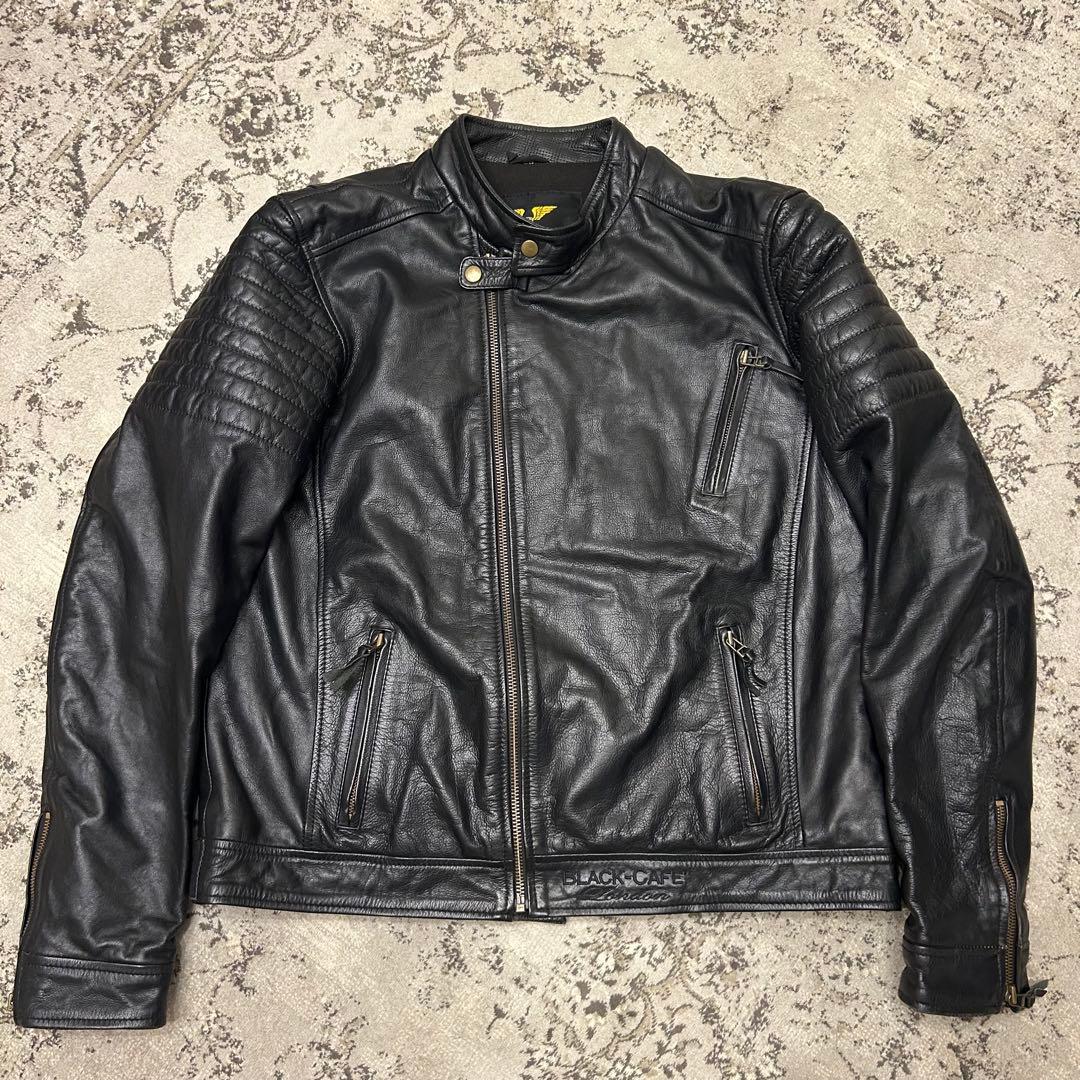 BLACK CAFE LONDON バイク　ライダース　レザー　ジャケット　58