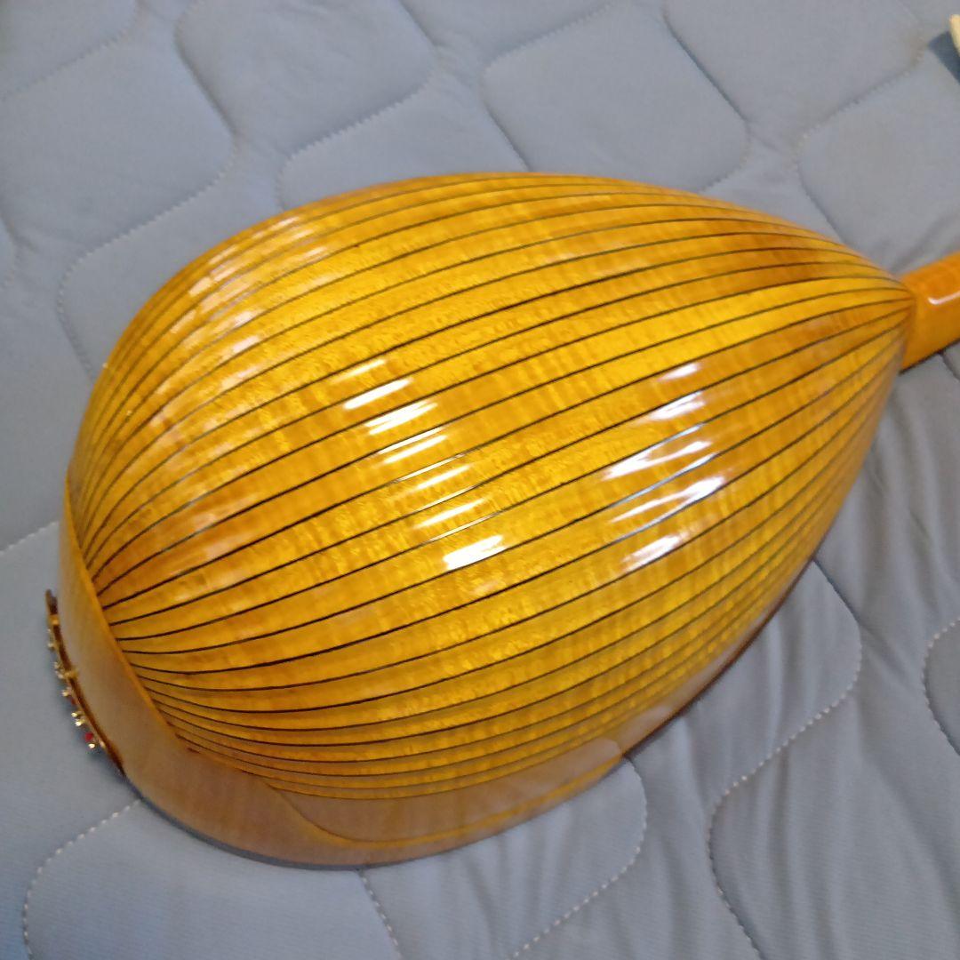 マンドリン 8弦 オレンジ系 ケース付き