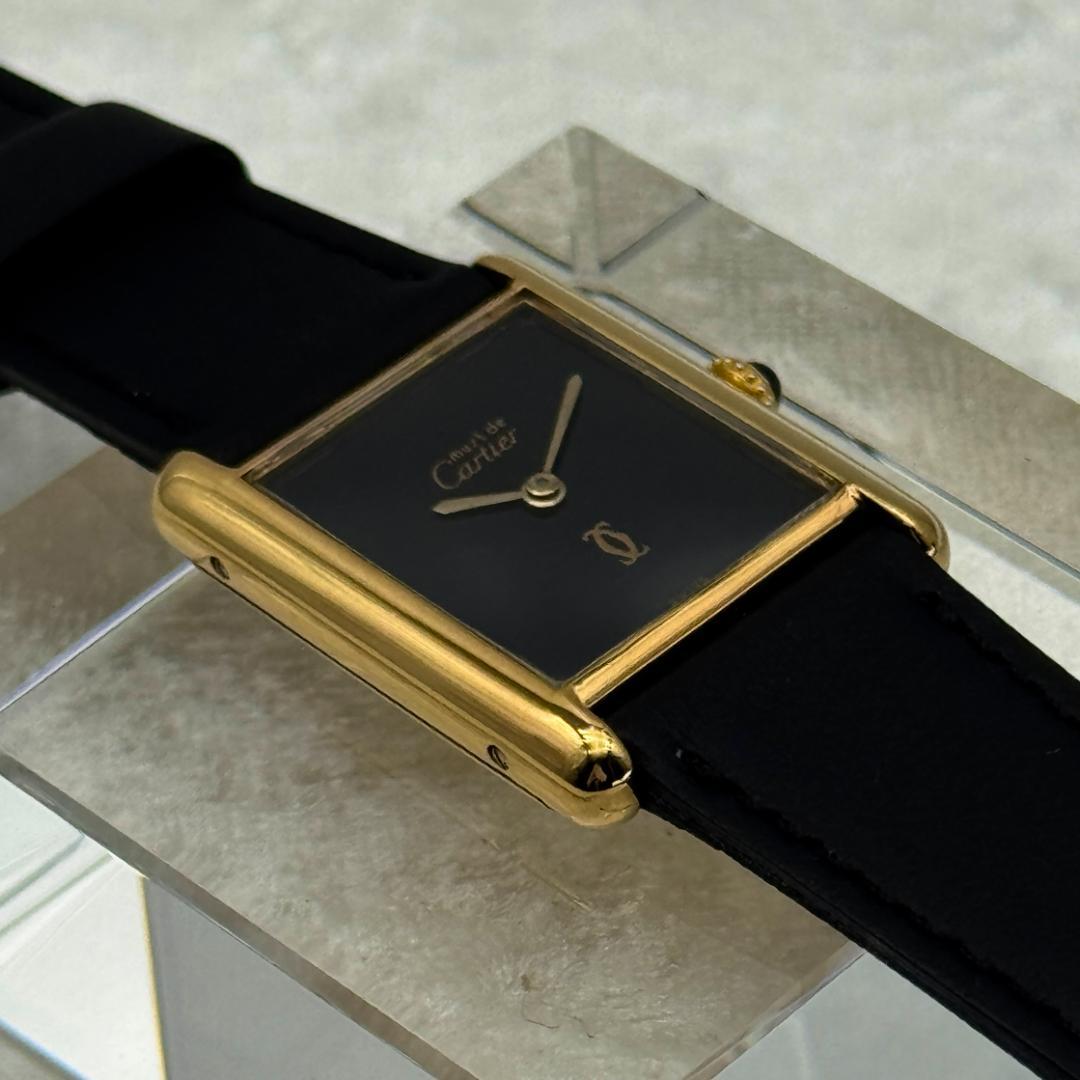 外装新品仕上済み カルティエ マストタンクLM 手巻 腕時計 A3