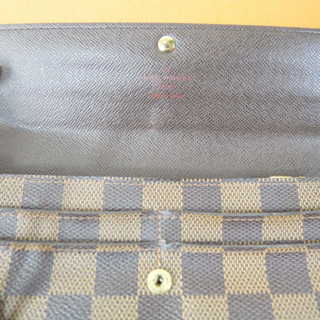 【美品】ルイヴィトン ☆ポルトフォイユサラ ダミエ 長財布　カード入れ10枚